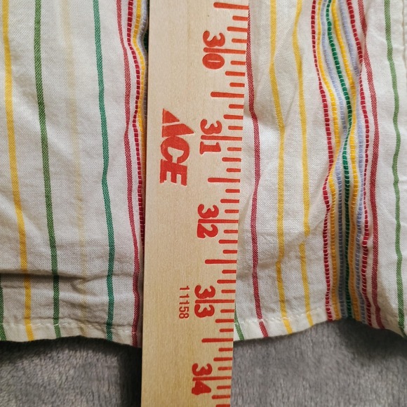 Madewell Dress Womens 2 Multicolor Striped Button Front Tiered Cotton Sundress - Picture 4 of 14